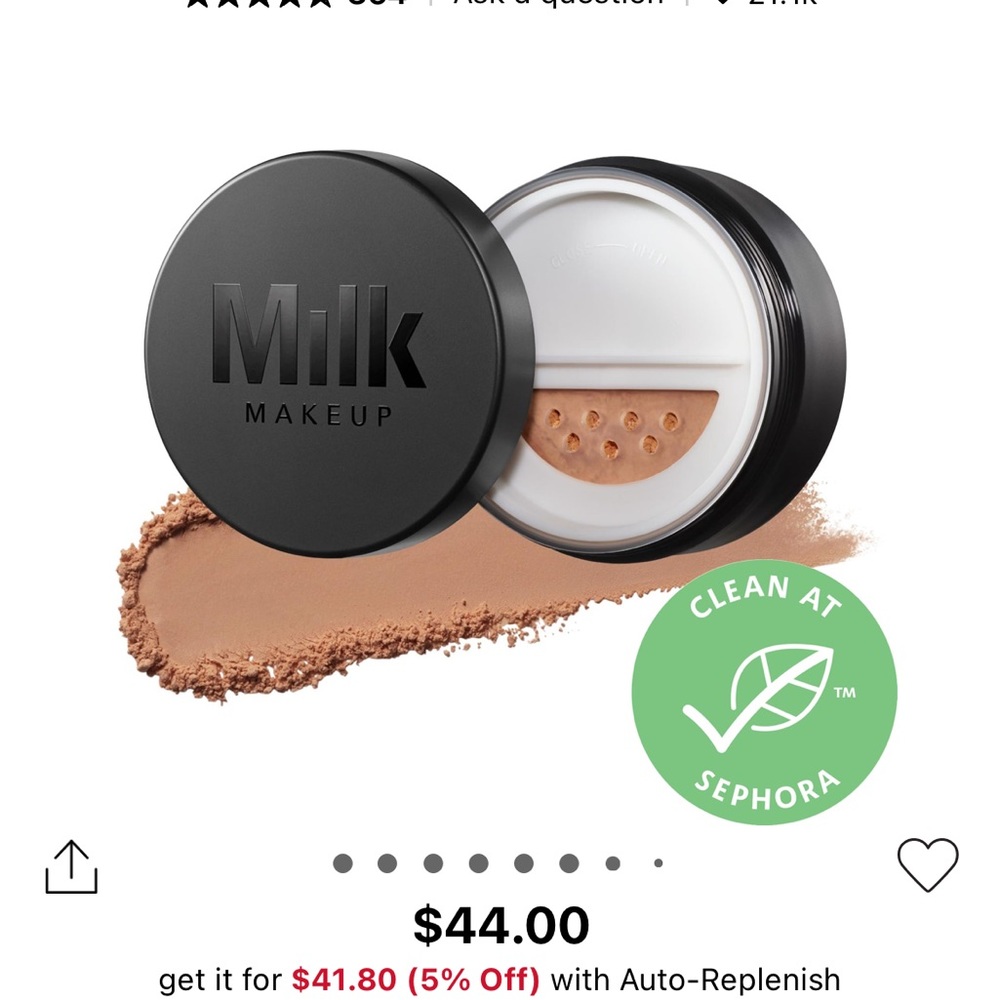 Brand new milk makeup pore eclipse matte setting powder in translucent deep